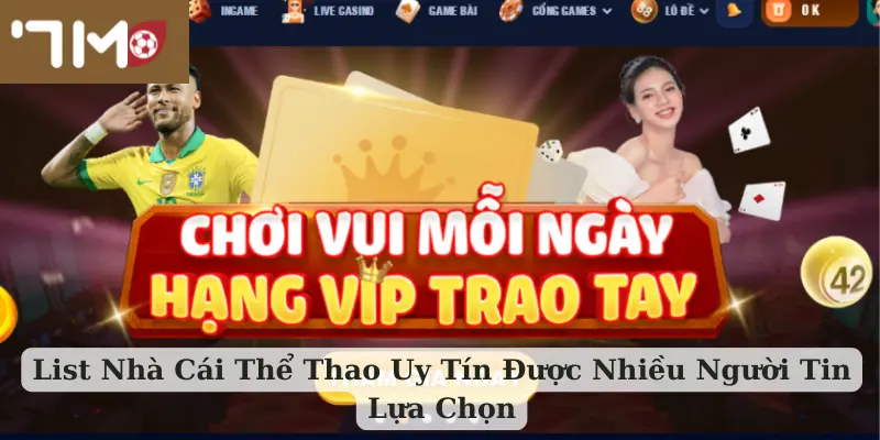 List Nhà Cái Thể Thao Uy Tín